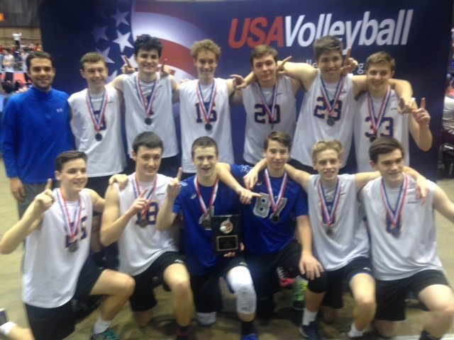 chicago ultimate-b-17 gold sitting in front of USA Volleyball
