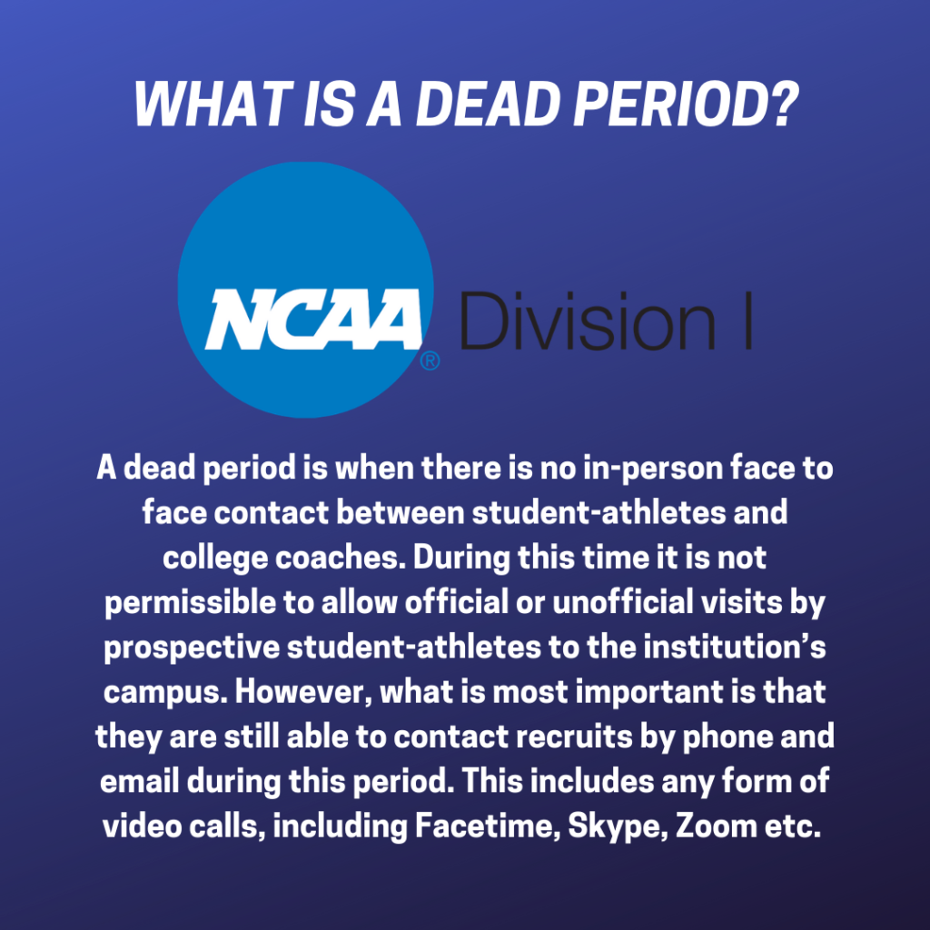 NCAA Division I Recruiting Dead Period Extended to April 15th, 2021